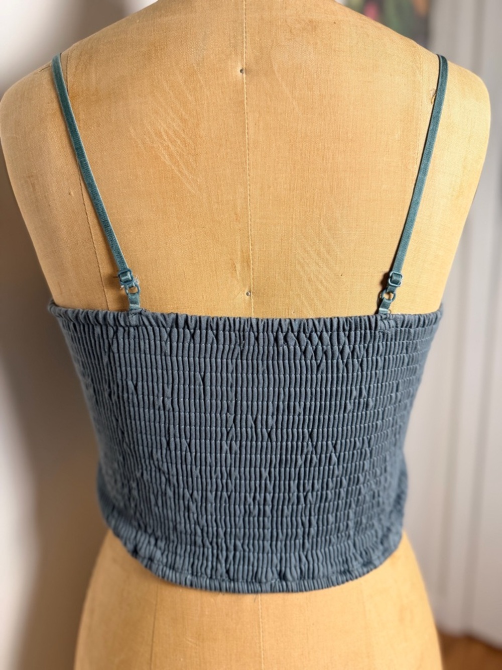 Listicle teal lace bra/bralette small adjustable straps - Picture 2 of 5